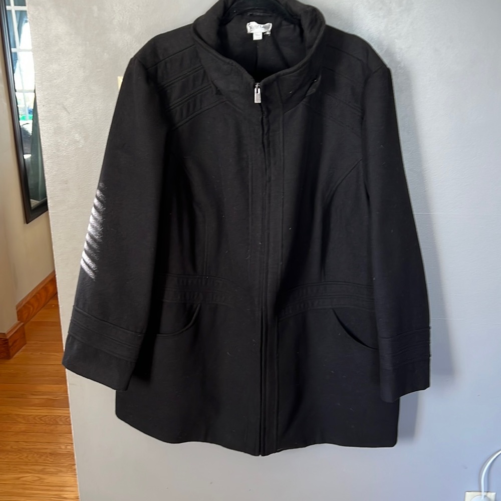 Women Faux Wool Pea coat